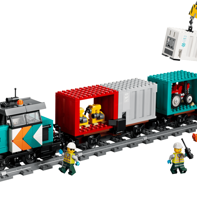 LEGO 60509 Harbor Freight Train, a large City train set scheduled for August release