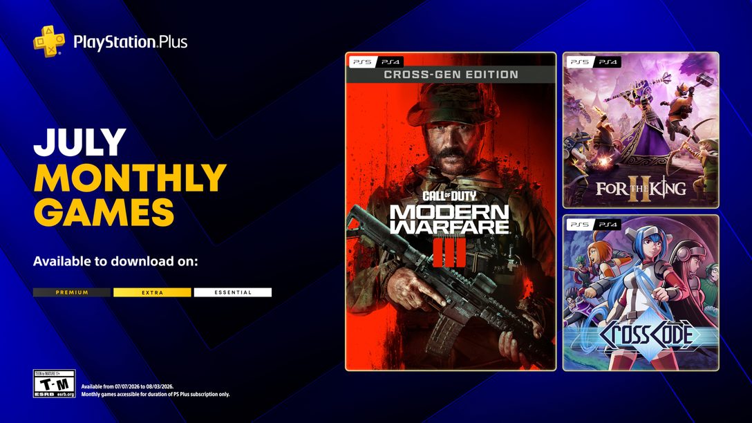 PS Plus July Games: MWIII, For the King II, and CrossCode Arrive