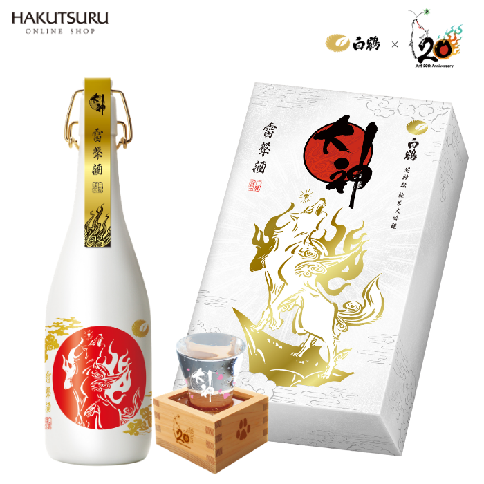 Okami 20th anniversary Hakutsuru sake set takes preorders until July 13