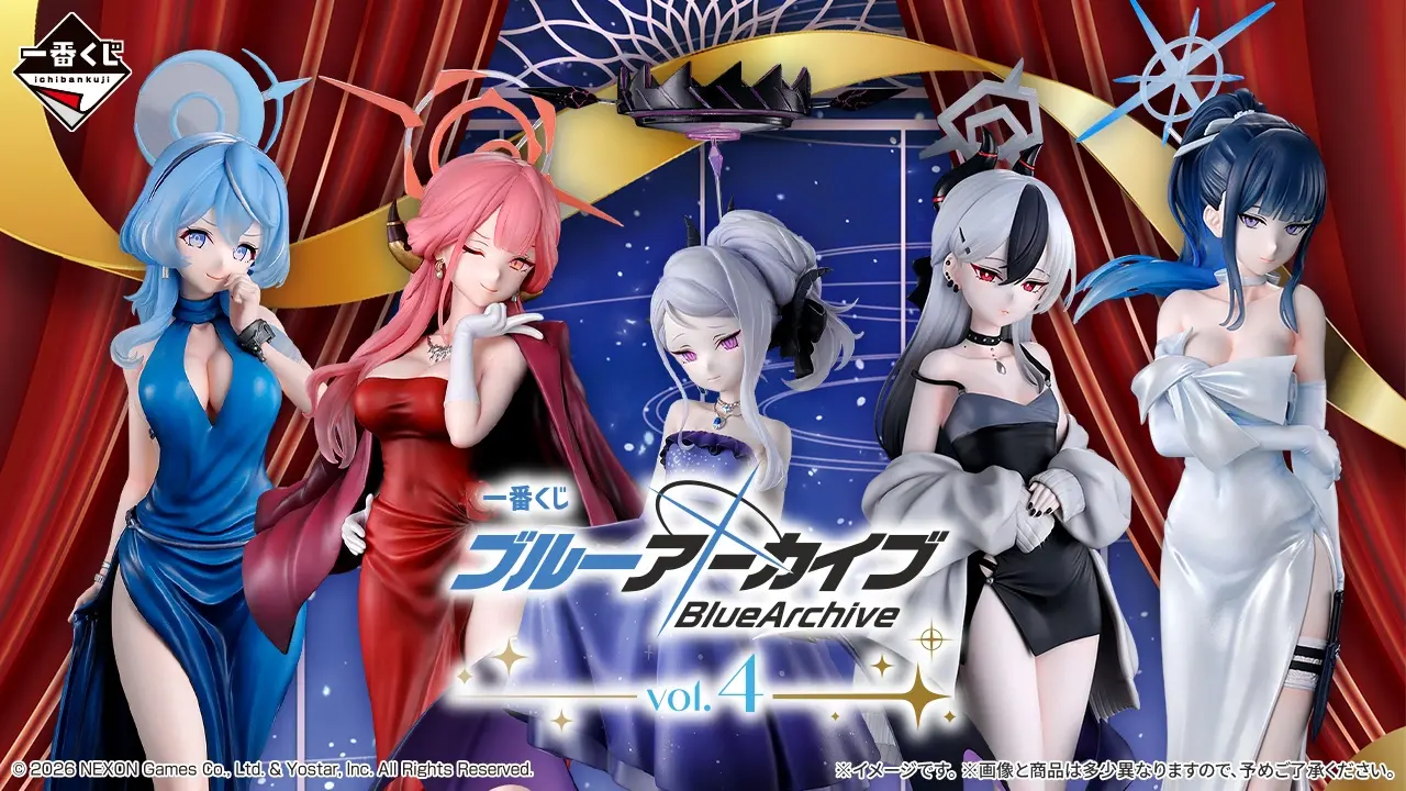 Blue Archive Ichiban Kuji vol.4 reveals five dress figures