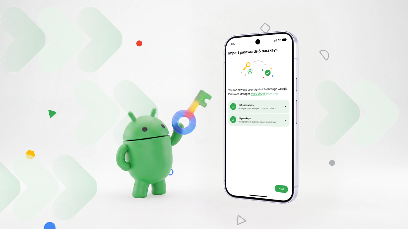 Android、CSVなしでパスワードとパスキーをアプリ間転送