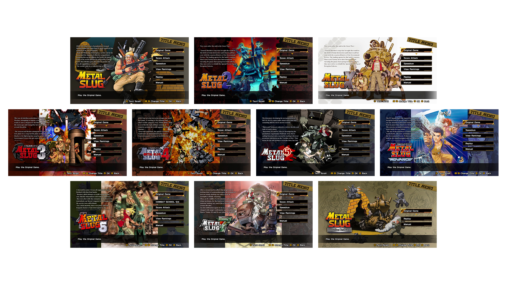幻のロケテ版まで遊べる『METAL SLUG ULTIMATE COLLECTION』、全10作