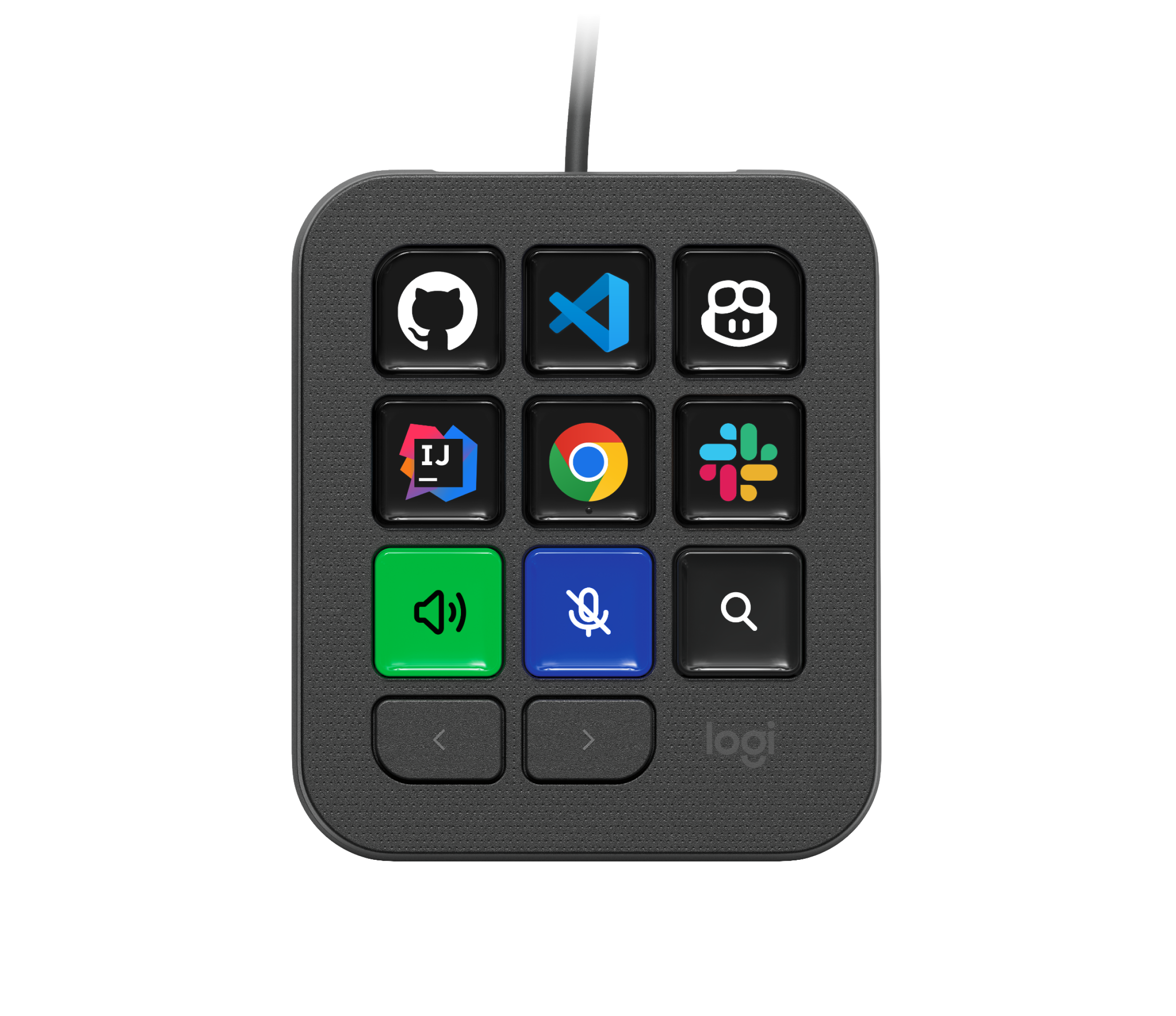 Logitech MX Keypad、コーディングとAI操作が9個のLCDキーに収まる