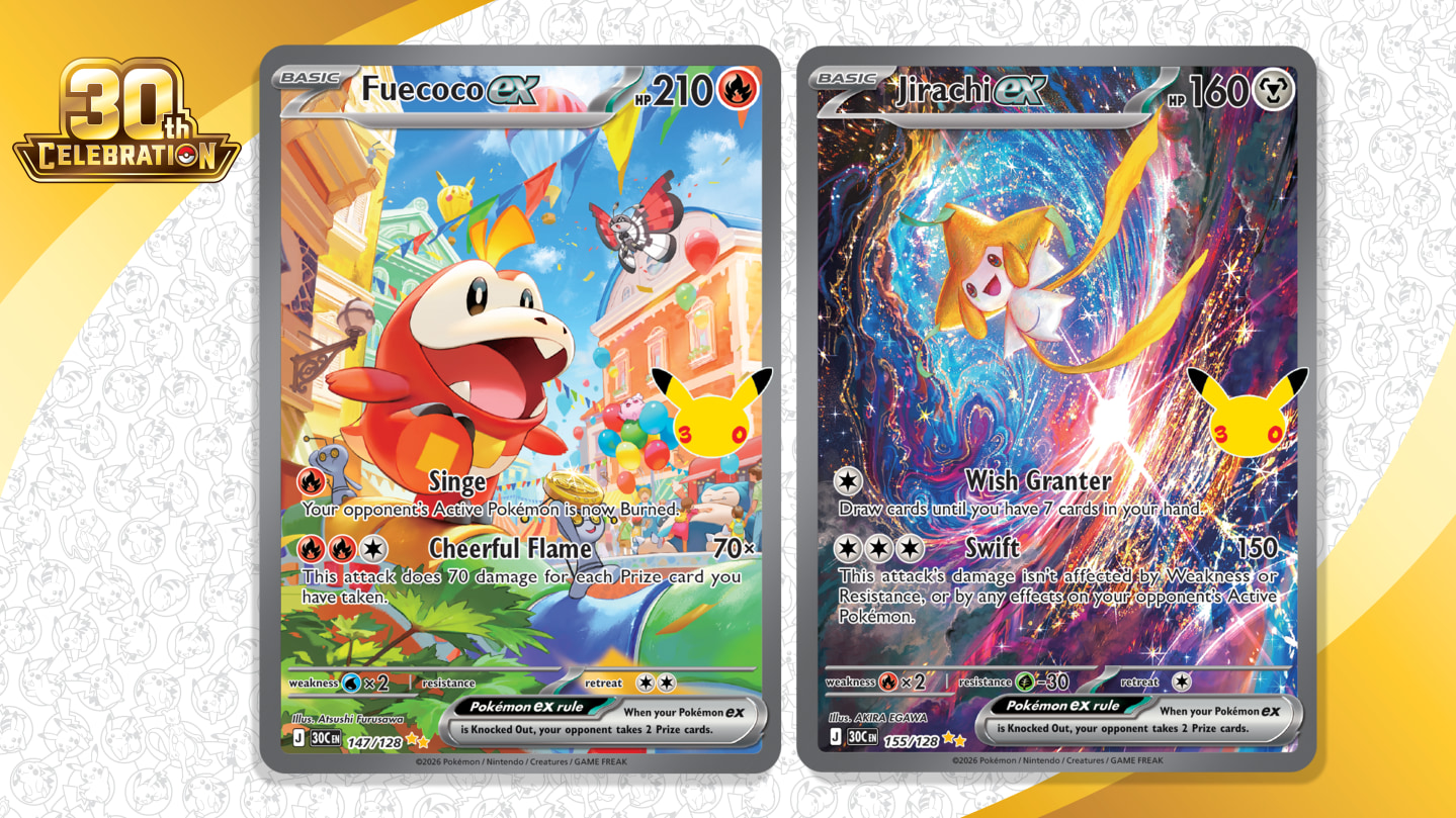 Pokémon TCG: 30th Celebration, 15장으로 펼친 낮과 밤