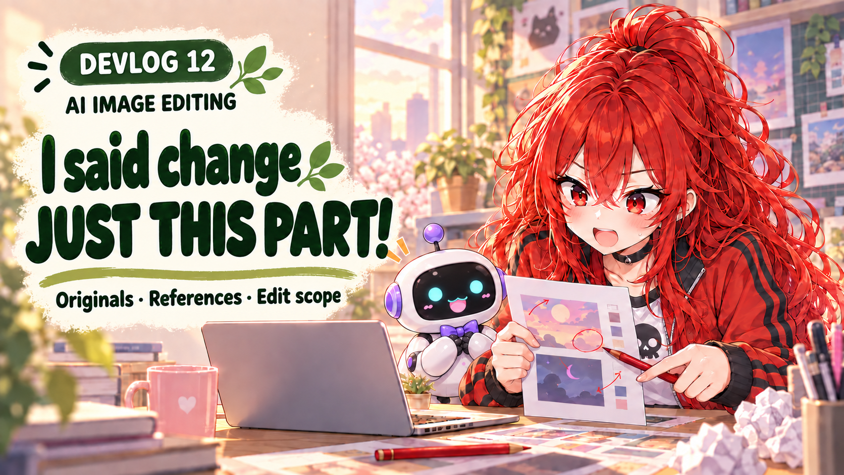 AI image edits: I only asked you to fix this part! | Akabane Red’s Dev Log 12