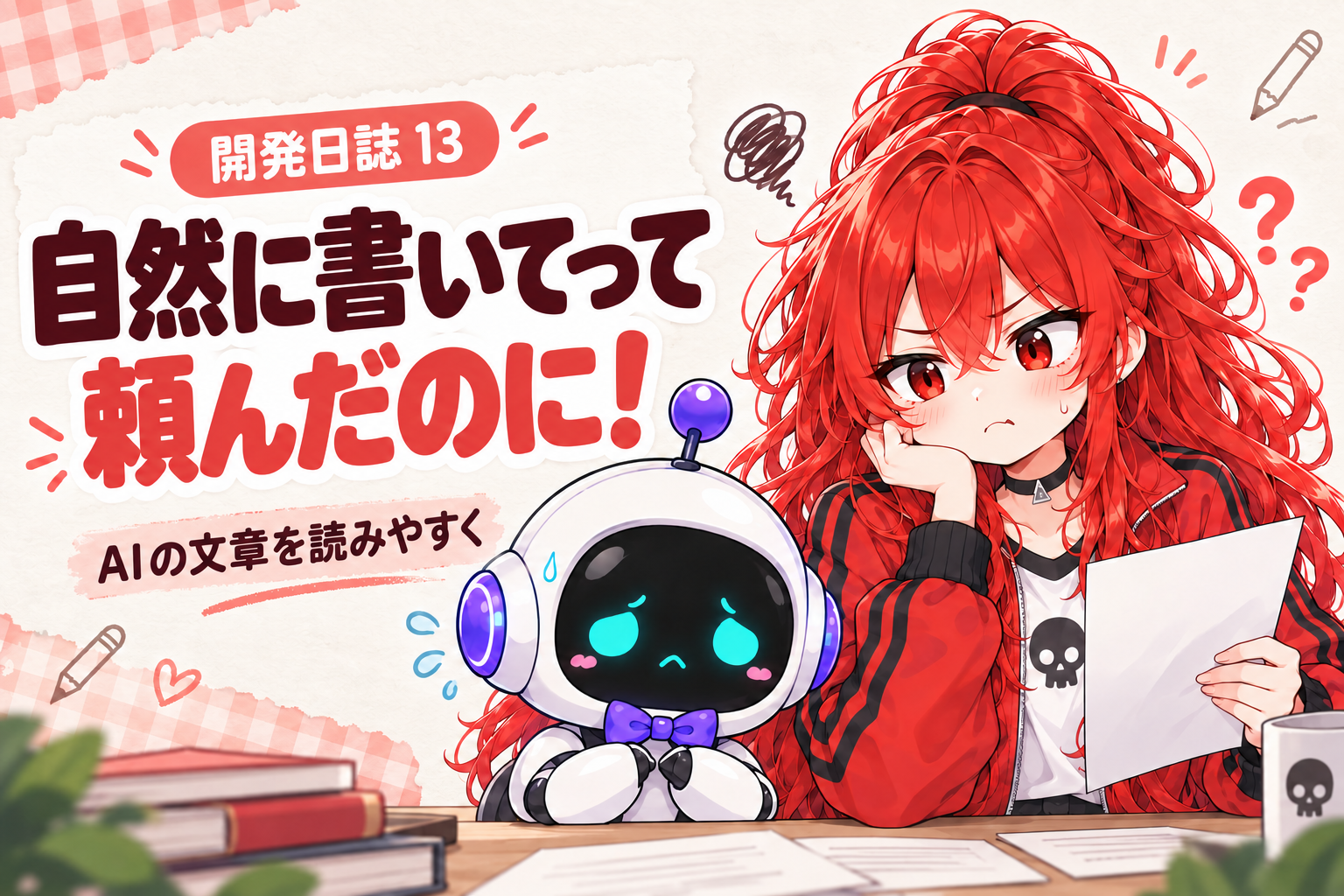 AIの文章、自然にしてって言ったのに！ | 赤羽レッドの開発日記 13